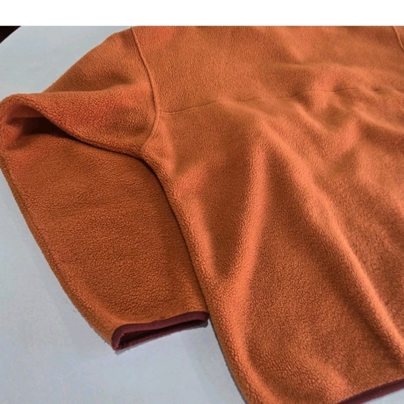 XL PATAGONIA SYNCHILLA Snap T Pullover Orange Fleece Mens XLARGE 1998 Vintage